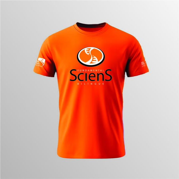 Camiseta Escolar Sciens laranja