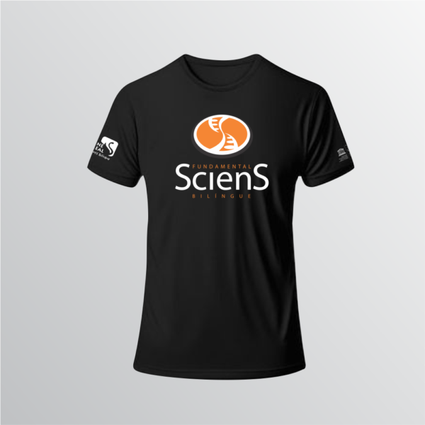 Camiseta Escolar Sciens preta